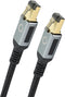 Oehlbach D1C13354 RJ45 Netwerkkabel, patchkabel CAT 8.1 3.00 m Zwart, Goud 1 stuk(s)