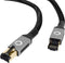 Oehlbach D1C13354 RJ45 Netwerkkabel, patchkabel CAT 8.1 3.00 m Zwart, Goud 1 stuk(s)