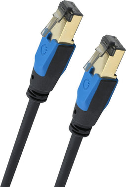 Oehlbach D1C19356 RJ45 Netwerkkabel, patchkabel CAT 8.1 7.50 m Zwart 1 stuk(s)