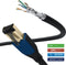 Oehlbach D1C19357 RJ45 Netwerkkabel, patchkabel CAT 8.1 10.00 m Zwart 1 stuk(s)
