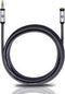 Oehlbach: i-Connect 3,5mm Jackplug (f)-(m) - 3 meter - Zwart