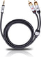 Oehlbach Mobiele audiokabel, 3,5 mm jack naar cinch lengte 1,5 meter
