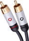 Oehlbach Mobiele audiokabel, 3,5 mm jack naar cinch lengte 1,5 meter