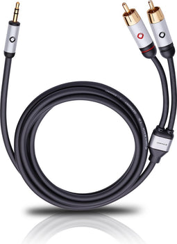 OEHLBACH Mobiele audiokabel 3,5 mm jack naar cinch lengte 5 meter