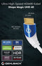 Oehlbach: Ultra high-speed HDMI kabel 40°-stekker - 3M - Wit
