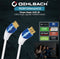 Oehlbach: Ultra high-speed HDMI kabel 40°-stekker - 3M - Wit