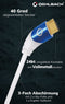 Oehlbach: Ultra high-speed HDMI kabel 40°-stekker - 3M - Wit