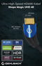 Oehlbach: Ultra high-speed HDMI kabel 40°-stekker - 3M - Zwart