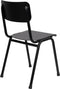Zuiver Back To School Tuinstoel - Zwart - Set van 2