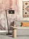 GOOD&MOJO Vloerlamp Java - Bamboe Zwart - 58x32x150cm - Modern - Staande lampen voor Woonkamer - Slaapkamer