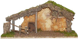 Kerststal met verlichting 56x21x27 cm