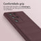 imoshion Hoesje - Geschikt voor Samsung Galaxy S22 Ultra - EasyGrip Backcover - Aubergine