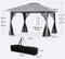 Coast Pop-Up Gazebo - Opvouwbare Partytent - Dubbel Dak Klamboe - Grijs (394 x 394 x 277 cm)