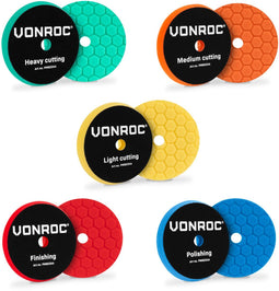 VONROC Polijstschijven - Ø 150mm - Set van 5 stuks - Grof tot licht polijsten (5 stuks)