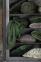 Light & Living - Plaid KNITTED - 152x127x0.5cm - Groen