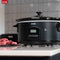 DistinQ Slowcooker 6L - Digitale Timer - Warmhoudfunctie - Zwart