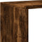 vidaXL - Kamerscherm - / - boekenkast - 131,5x29x131,5 - cm - hout - gerookt - eiken