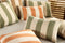 Dutch Decor CYRUS - Buitenkussen 40x60 cm - waterafstotend en uv-bestendig - gestreept - Irish Cream - beige