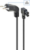 Gembird PC-184L - Stroomkabel C7 haaks - 100 cm - Zwart