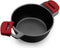 Kookpot met Glazen Deksel BRA A410324 Ø 24 cm Zwart 4 L
