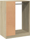 vidaXL - Kledingkast - 77x48x102 - cm - bewerkt - hout - sonoma - eikenkleurig