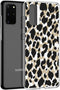 iMoshion Hoesje Geschikt voor Samsung Galaxy S20 Plus Hoesje Siliconen - iMoshion Design hoesje - Goud / Zwart / Golden Leopard