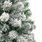 vidaXL - Kunstkerstboom - met - scharnieren - en - sneeuw - 180 - cm
