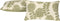 Kussenhoes Alexandra House Living Ordesa Groen 30 x 50 cm 30 x 1 x 50 cm 2 Stuks