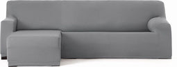 Hoes voor chaise longue met korte armleuning links Eysa BRONX Grijs 110 x 110 x 310 cm