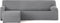 Hoes voor chaise longue met korte armleuning links Eysa BRONX Grijs 110 x 110 x 310 cm