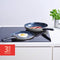 Brabantia INDU+ R Koekenpan - Ø 24 cm - 100% gerecycled aluminium - keramische antiaanbaklaag - grijs