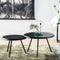 Furntastik Alfragide Salontafel rond, set van 2, zwart