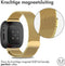 iMoshion Bandje Geschikt voor Fitbit Versa 4 / 3 / Sense (2) - iMoshion Milanees magnetische band - goud
