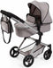 Bayer Design Neo Vario - Combi Poppenwagen - Verstelbare duwstang - Grijs