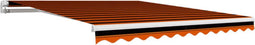vidaXL - Luifeldoek - 300x250 - cm - canvas - oranje - en - bruin