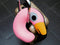 Bitten Design reis nekkussen flamingo -reiskussen - Roze -Polyester