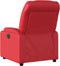 Fauteuil verstelbaar kunstleer rood