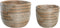 Basket spelset DKD Home Decor 28 x 28 x 22 cm Tropisch Zeegras