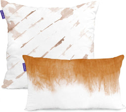 Kussenhoes HappyFriday Blanc Tie dye Multicolour 2 Onderdelen