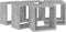 vidaXL - Wandschappen - kubus - 6 - st - 26x15x26 - cm - betongrijs