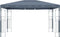 vidaXL - Prieel - 300x300 - cm - antraciet