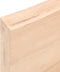 vidaXL - Wastafelblad - 60x50x(2-6) - cm - onbehandeld - massief - hout