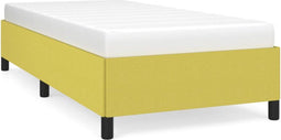 vidaXL - Bedframe - stof - groen - 90x200 - cm