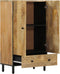 vidaXL - Hoge - kast - 60x33x100 - cm - massief - mangohout