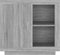 vidaXL - Dressoir - 80x40x75 - cm - grijs - sonoma - eikenkleurig