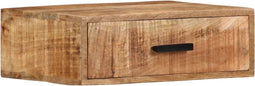 vidaXL - Nachtkastje - wandgemonteerd - 40x30x13,5 - cm - massief - mangohout