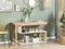 Bureau verstelbaar lichtbruin/wit 120 x 45 cm CHANDLER