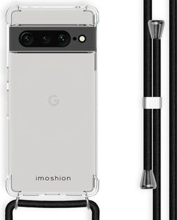 iMoshion Hoesje Geschikt voor Google Pixel 7 Pro Hoesje Met Koord - iMoshion Backcover met koord - Zwart