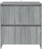 vidaXL - Dressoir - 70x41x75 - cm - bewerkt - hout - grijs - sonoma - eikenkleurig