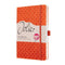 Sigel - notitieboek - Jolie Flair - A5 - hardcover - 174 pagina's - lijn - 80 grams papier - pompoen oranje - SI-JN125